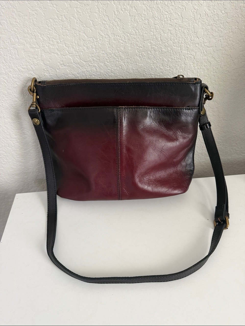 Patricia Nash Tuscania Stained Merlot Bag - Picture 6 of 11